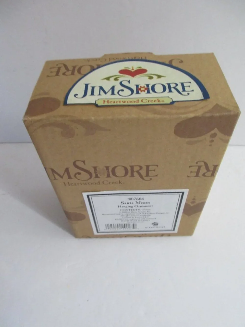 Jim Shore Figurine Santa Crescent Moon Christmas Ornament ~ 2010 4017606 in Box